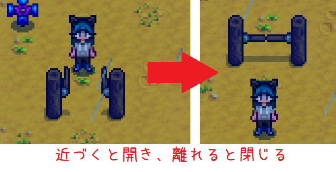 Stardew Valley MOD紹介】Automatic Gatesの使い方 | バニラの